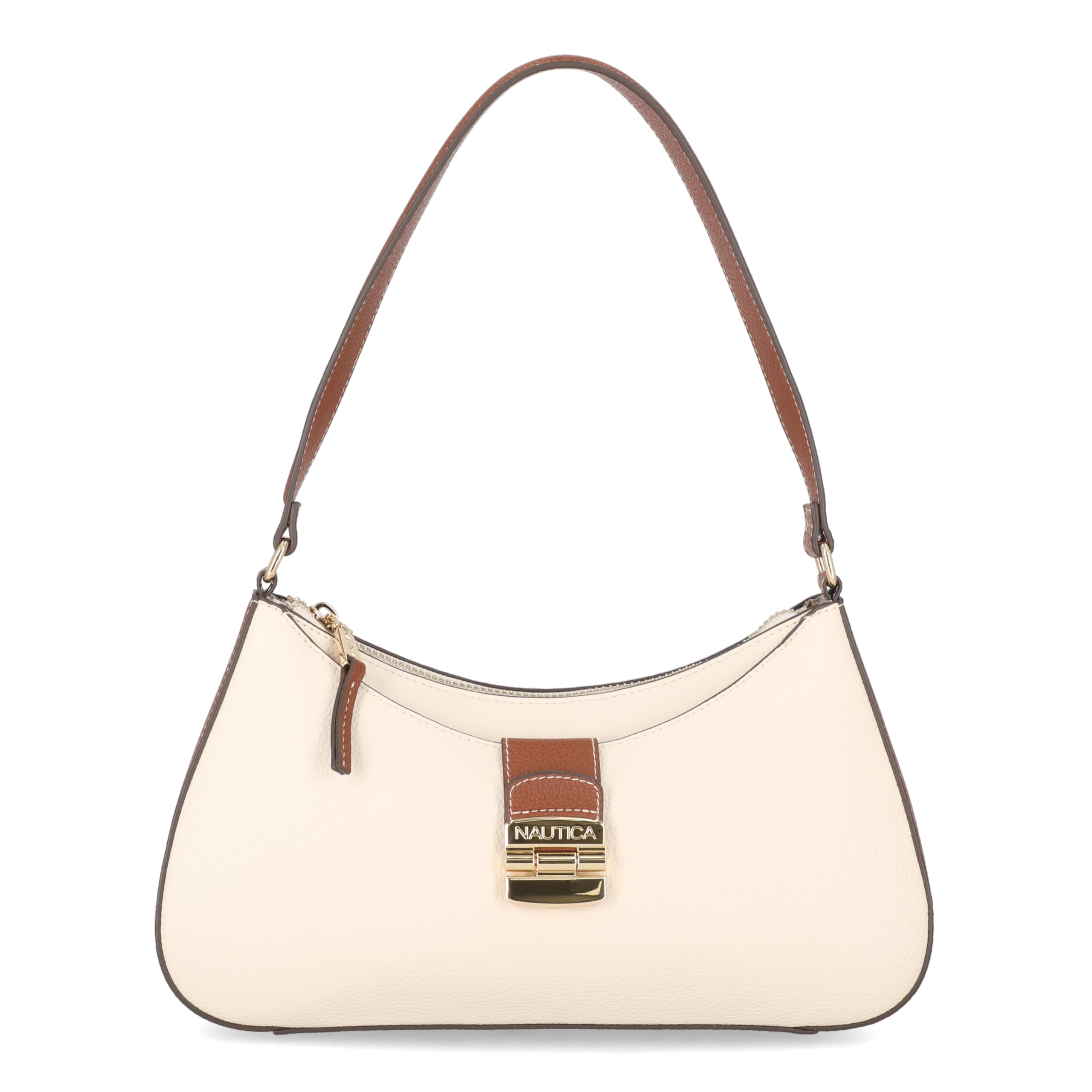 Nautica Voyager Hobo Bag for Women, Vegan Leather Women’s Purse, Large Shoulder Handbag with Zipper Closure