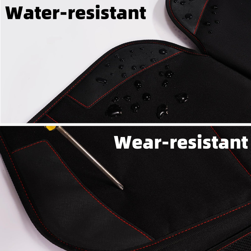 Gowhalle Car Seat Protector With Non-Slip Rubber Padded Backing, Waterproof Thickest Padding for Child Seats, No Imprint Under Baby Seat (Red-1pcs)