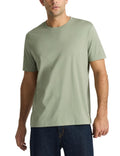 Supima® Mercerised Cotton Crew Neck T-Shirts for Men - Sage Green - X-Large | Soft Lustrous Regular Fit - 5.6oz Lightweight, Durable Extra-Long Staple Cotton - True to Size Smooth Skin Feel