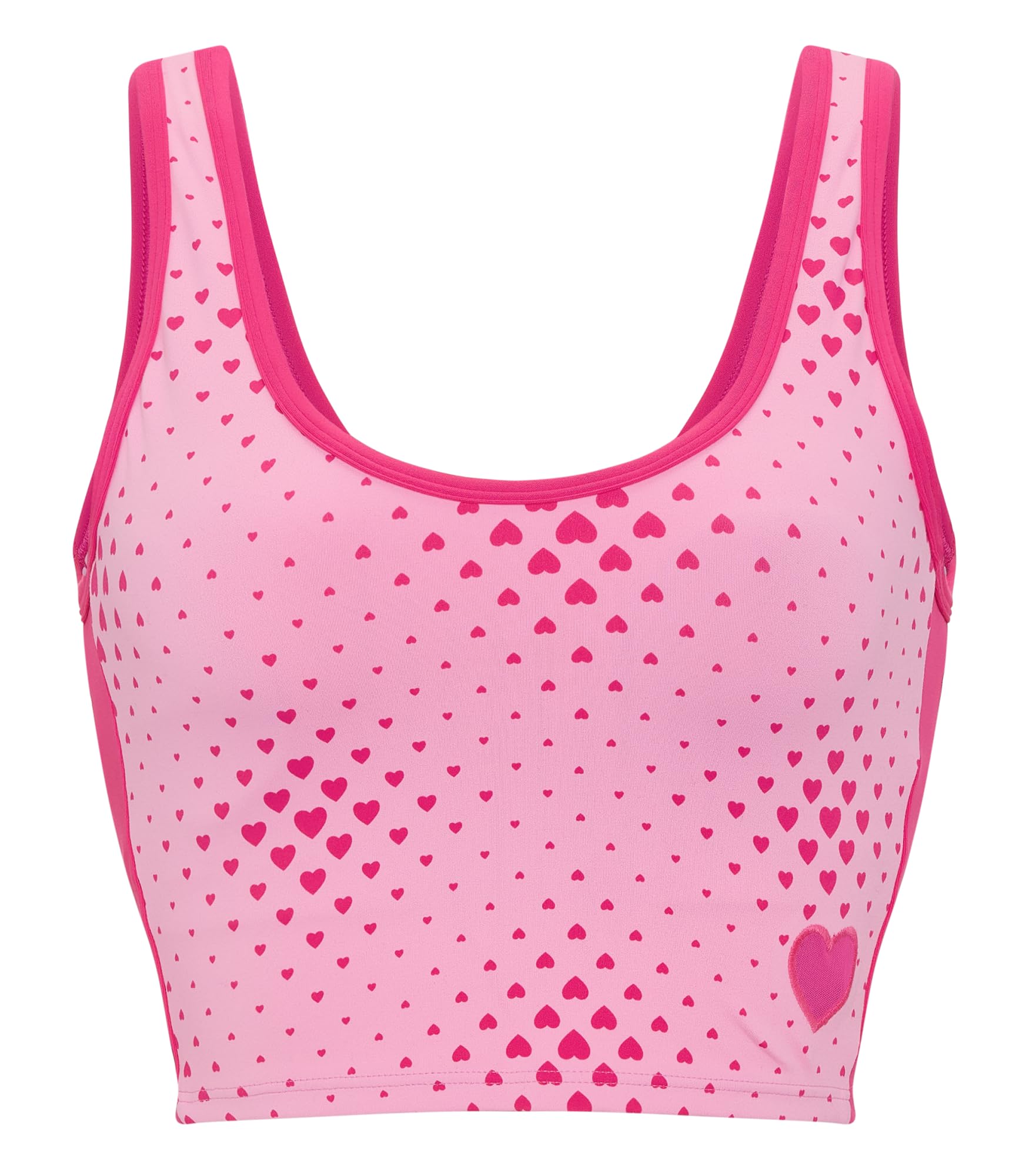Victoria's Secret Pink | Elle Relay Bra Tank, Pink Hearts, M