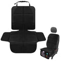 JEYODA Car Seat Protector, Baby Car Seat Protector, Thick Padding, Seat Protector with Mesh Storage Pockets, Non-Slip Padded Backing for Child Pet (Black Liner)
