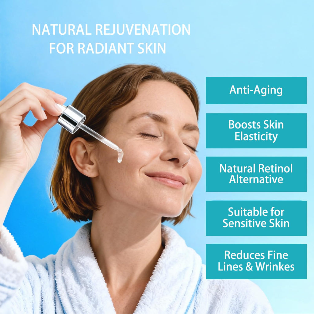 Girl's Side Bakuchiol Serum for Face - Retinol Alternative for All Skin Types, Anti-Aging Treatment Reduces Fine Lines & Wrinkles, Firms Skin with Ceramide & Hyaluronic Acid, 1 fl.oz
