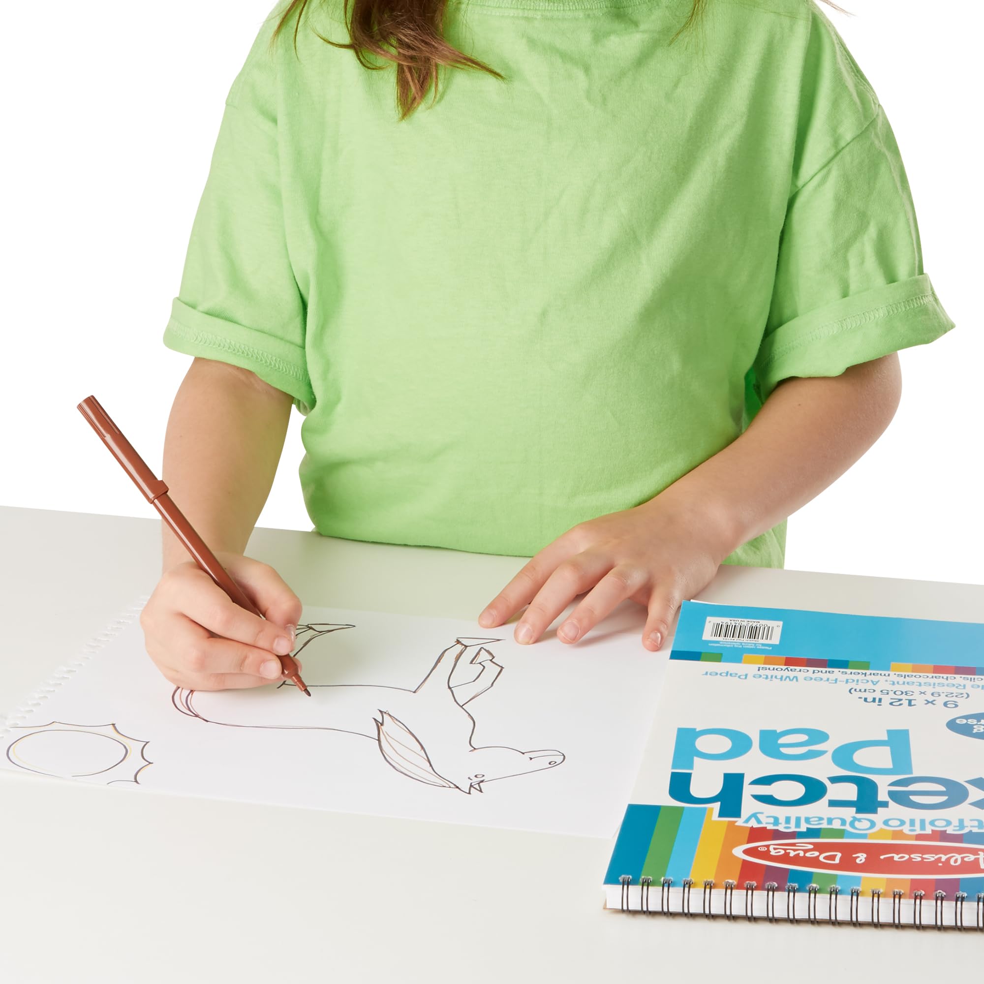 Melissa & Doug Drawing Paper, Sketch Pad, 2-Pack Bundle for Coloring, Writing or Painting (9 x 12 inches) - 50 Sheets Each, Kids Drawing Pad & Art Supplies for Kids Ages 3+ - FSC Certified