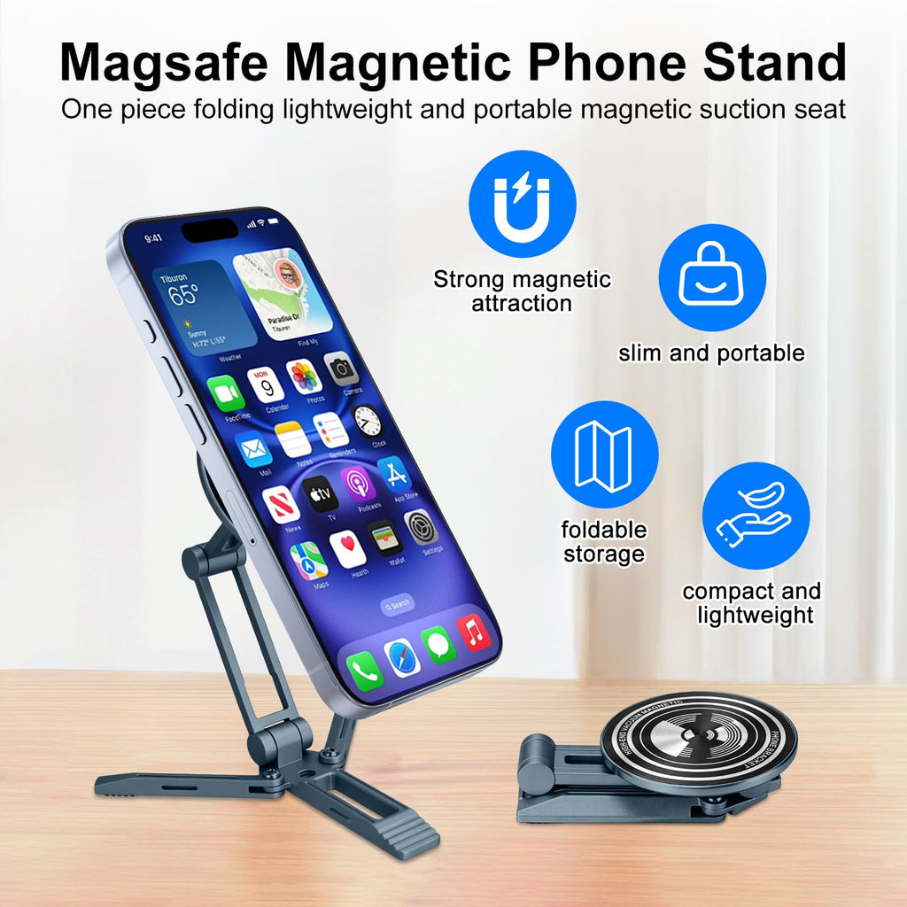 Magnetic Magsafe Mini Foldable Small Phone Tripod Stand Holder for iPhone