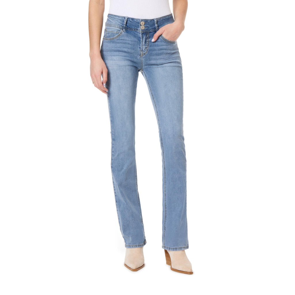 WallFlower Women's InstaStretch Luscious Curvy Bootcut Jeans, Albury, 11
