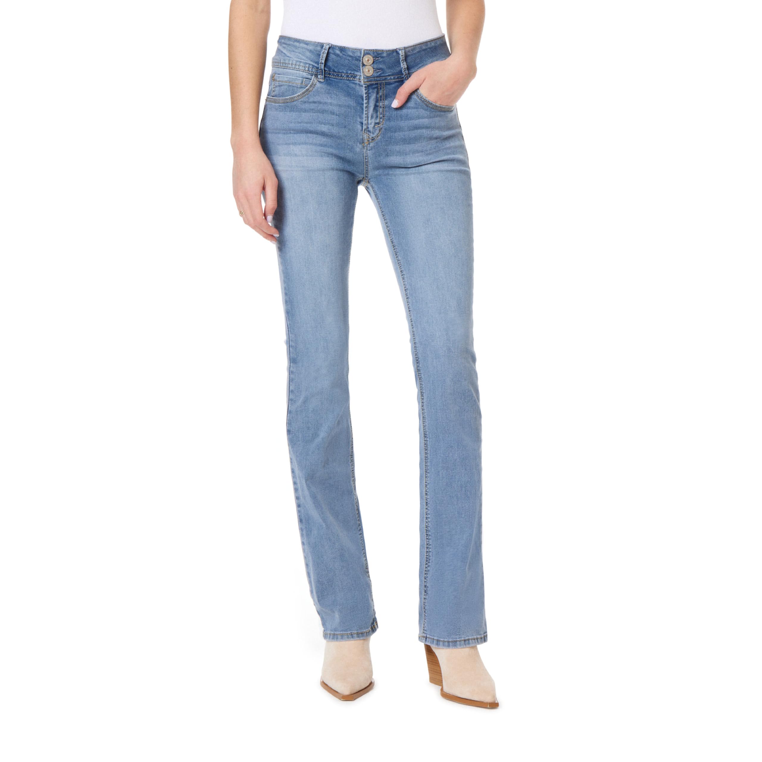 WallFlower Women's InstaStretch Luscious Curvy Bootcut Jeans, Albury, 11