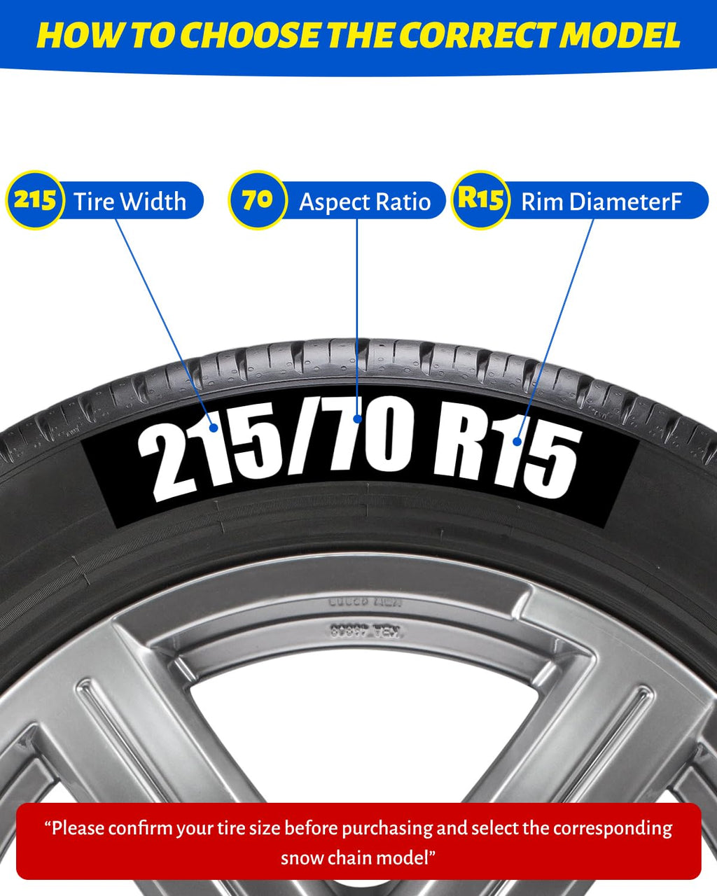 Auto Tightening Snow Chains Tire Chains For Cars Suv Pickup Trucks - Auto Tightening 1 Min Quick Fit AND Easy Installation, Reusable Universal Emergency Traction Snow Chains - Set of 2（HKN140）