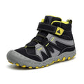 Mishansha Boys Girls Shoes Outdoor Hiking Waterproof Breathable Little Kids Ankle Sneaker Boots with Anti-Slip Rubber Sole Black 2 Little Kid
