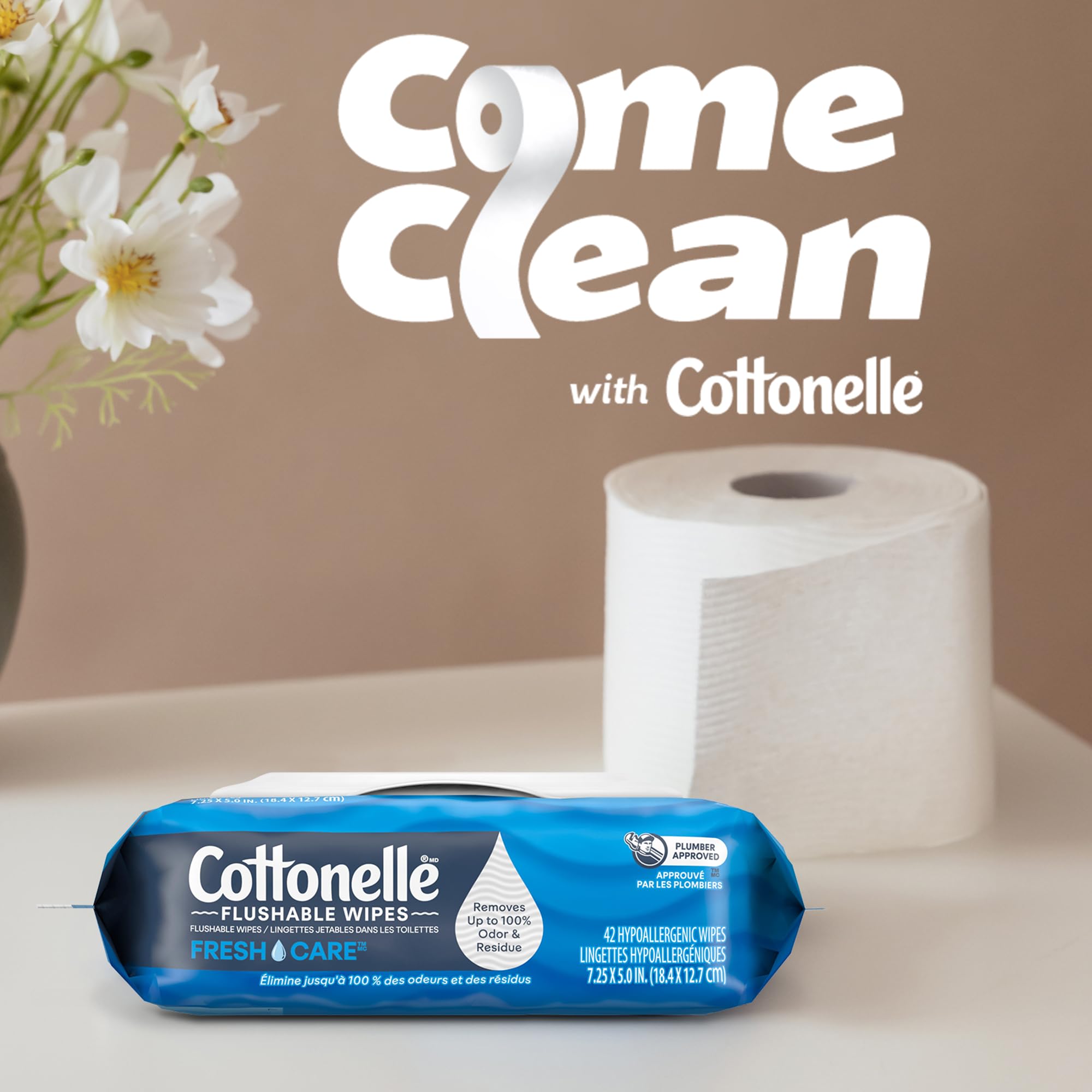 Cottonelle Ultra Clean Toilet Paper, 32 Family Mega Rolls=176 Regular Rolls