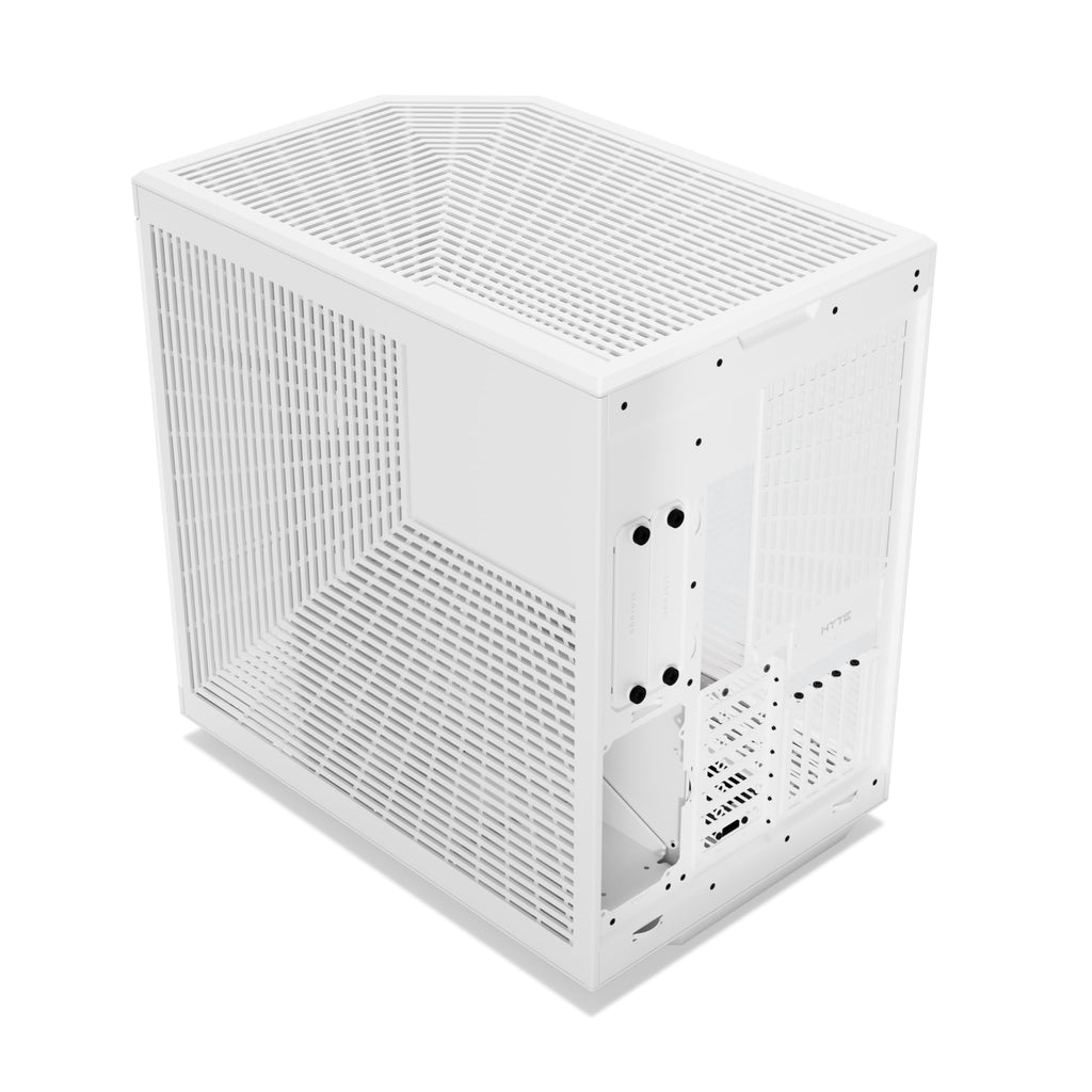 Hyte Y70 Touch Infinite Dual Chamber ATX Mid Tower Modern Aesthetic Case with Integrated 2.5K LCD Touchscreen - Snow White
