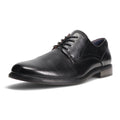 Gunnar and Troy Thorsson Oxford Men's Dress Shoes | PU Leather Classic Wingtip Oxford for Men | Cushioned Dual Density Footbed Tuxedo Shoes | Ironhide Black | 10.5