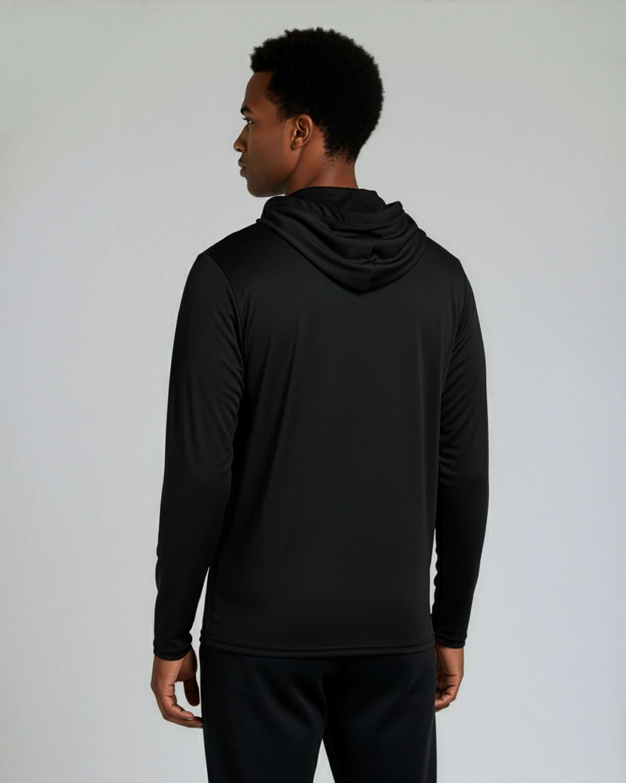 Real Essentials 3 Pack: Mens Mesh Hoodies | Lightweight Long Sleeve Workout & Gym Pullover-Set 6, Large