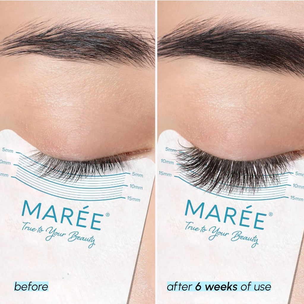 MAREE Eyelash Serum To Grow Lashes & Brows – Eye Lash Serum for Eyelash Growth Without Prostaglandin – Rapid Enhancing Lash Growth Eyebrow Boost Oil – Sérum De Pestañas Suero Para Pestañas Crecimiento