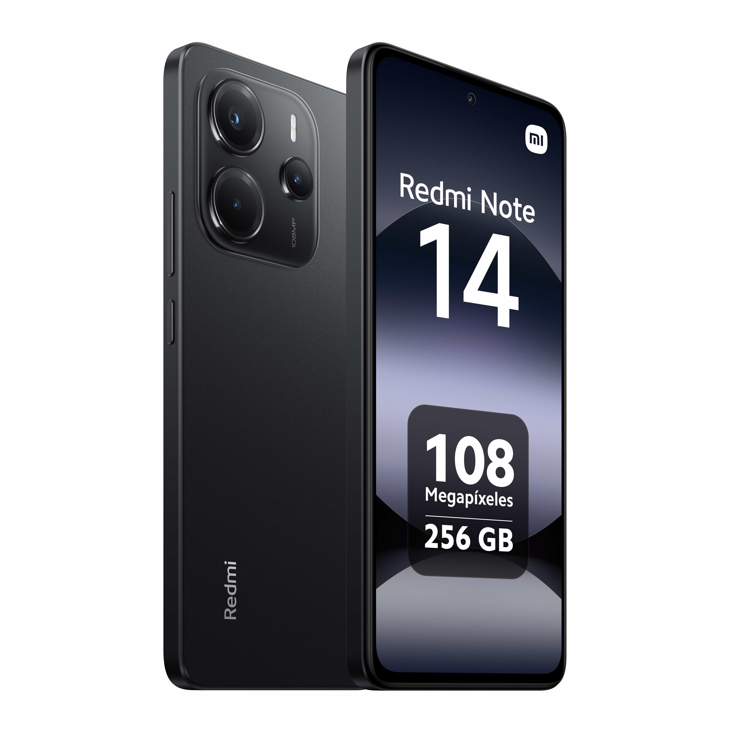 Xiaomi Redmi Note 14 4G LTE (for Tmobile Mint Tello Global) (256GB + 8GB) 6.67" 120Hz 108MP AI Camera Global Version Dual Sim (Midnight Black)