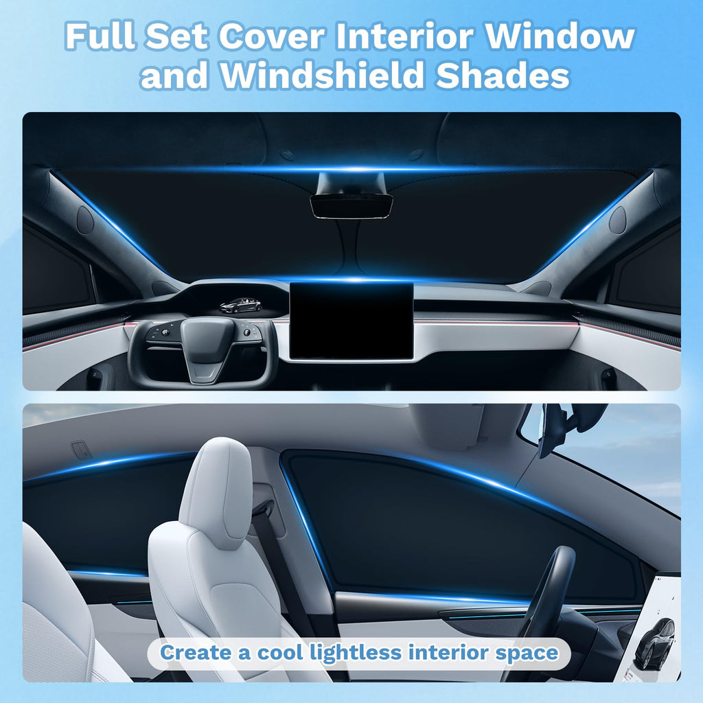 KUST Car Window Shades for Ford Escape 2020-2025 2026 Windshield Sun Shade Side Window Cover UV Block Privacy Protection Accessories for Camping Blackout Rear Back Full Set 8PCS