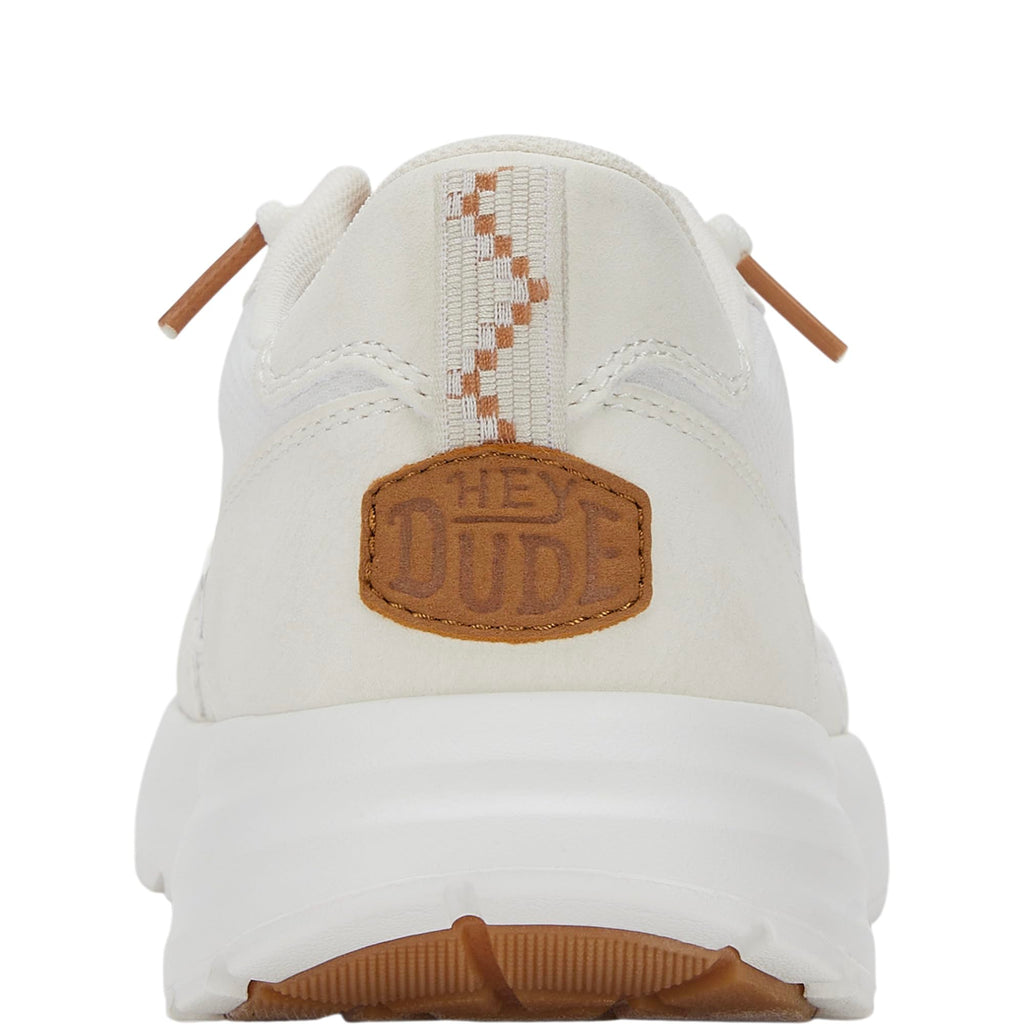 HEYDUDE Women's Sirocco Alta W Sneaker White