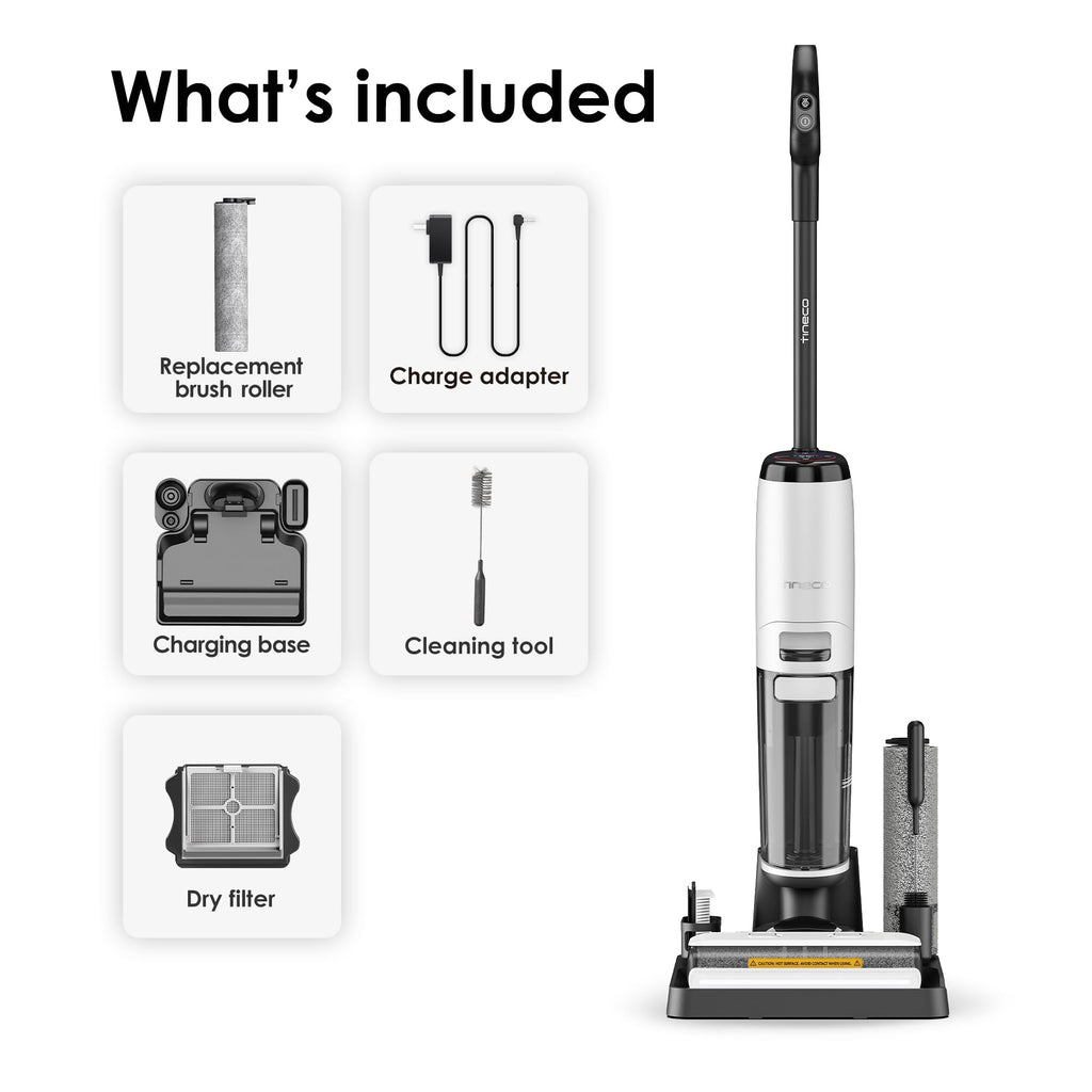 Tineco Floor ONE S7 Steam Cordless Wet Dry Vacuum Steam Mop All-in-One, Floor Washer for Sticky Mess Clean Up on Hard Floors with Digital Display, Self-Cleaning, Edge Cleaning, Safe for Kids & Pets