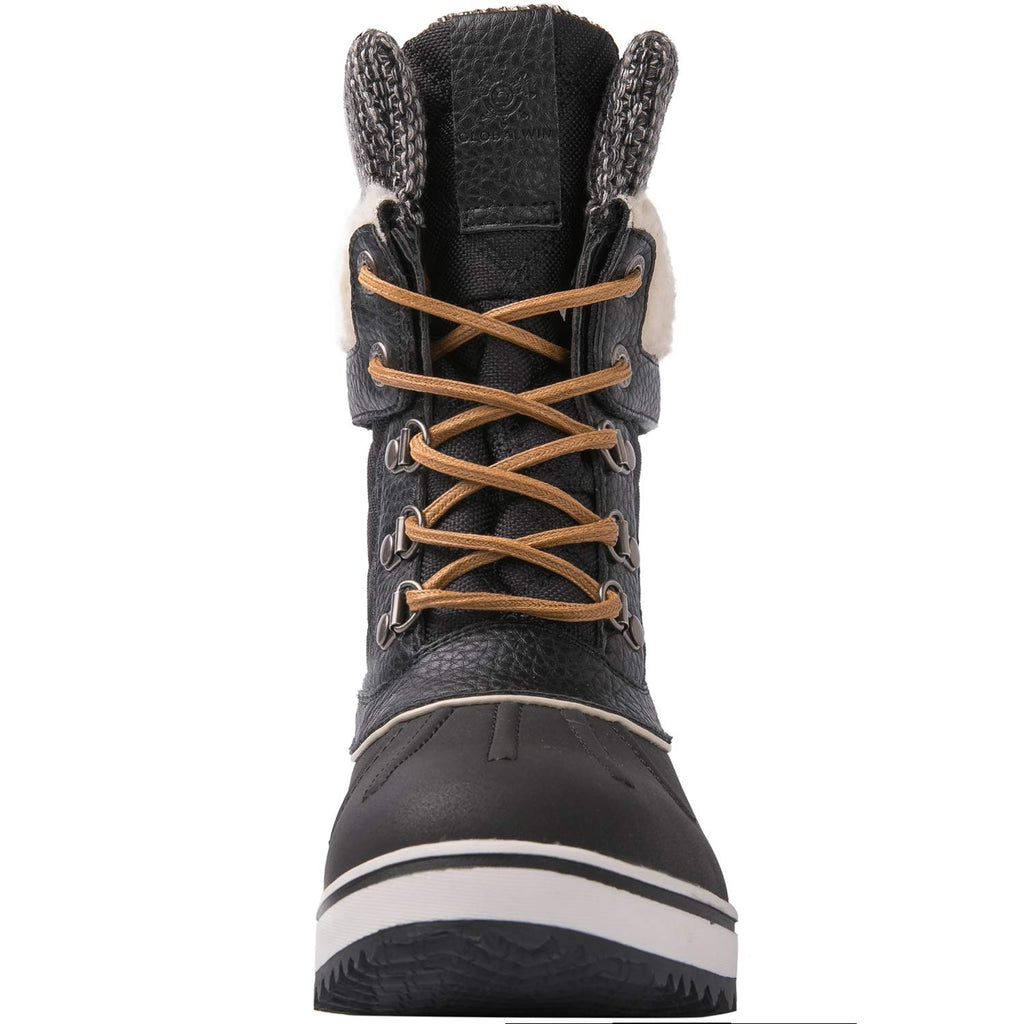 GLOBALWIN Snow Boots For Women Black Women's Winter Boots 7M