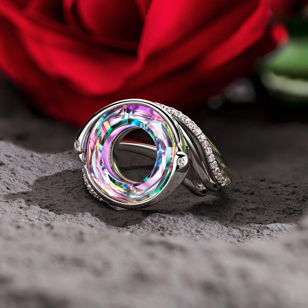 Kate Lynn Phoenix Rings for Women Adjustable Rings Crystal Jewelry, Birthday Gifts for Women Christmas Mothers Day Gifts for Mom Grandma Wife, Rise from the Ashes Jewelry