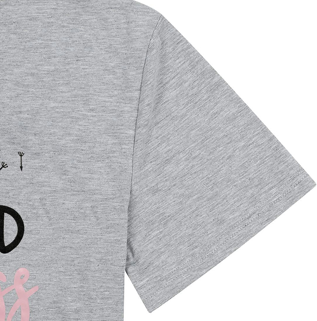 Women Spread Kindness Shirt Dandelion Graphic Top, Grey L