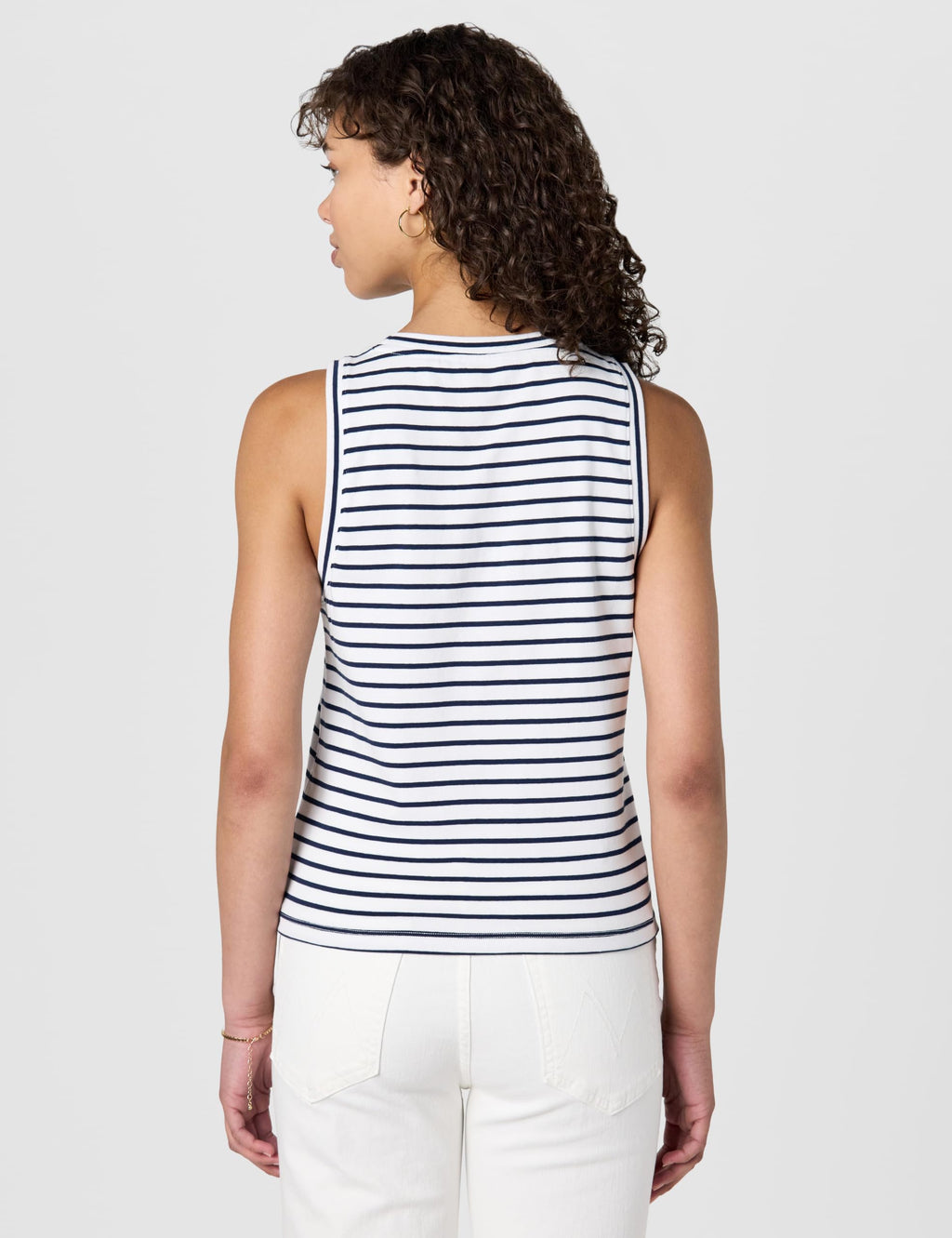 vineyard vines Deluxe Layering Tank, Nautical Navy Stripe, L