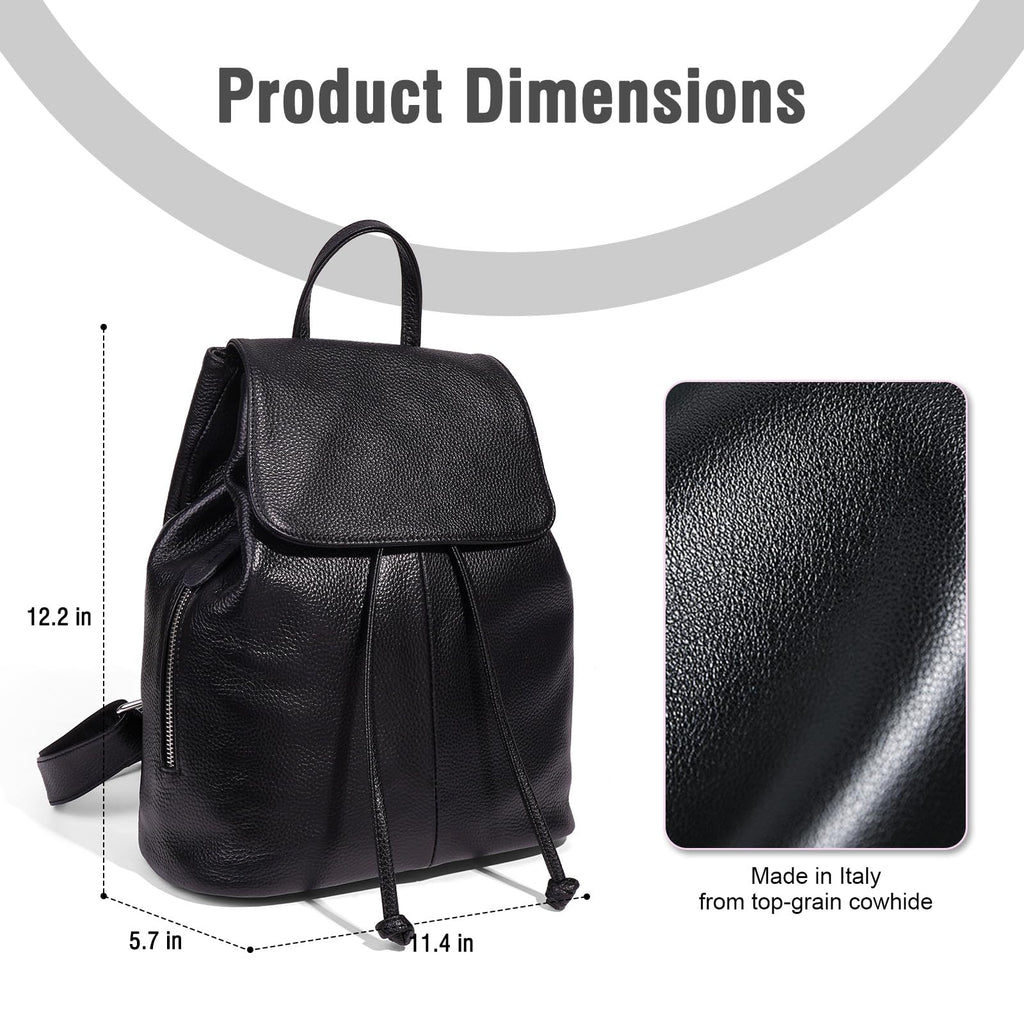 BOYATU Leather Backpack Purse for Women Fashion Design Ladies Shoulder Bag