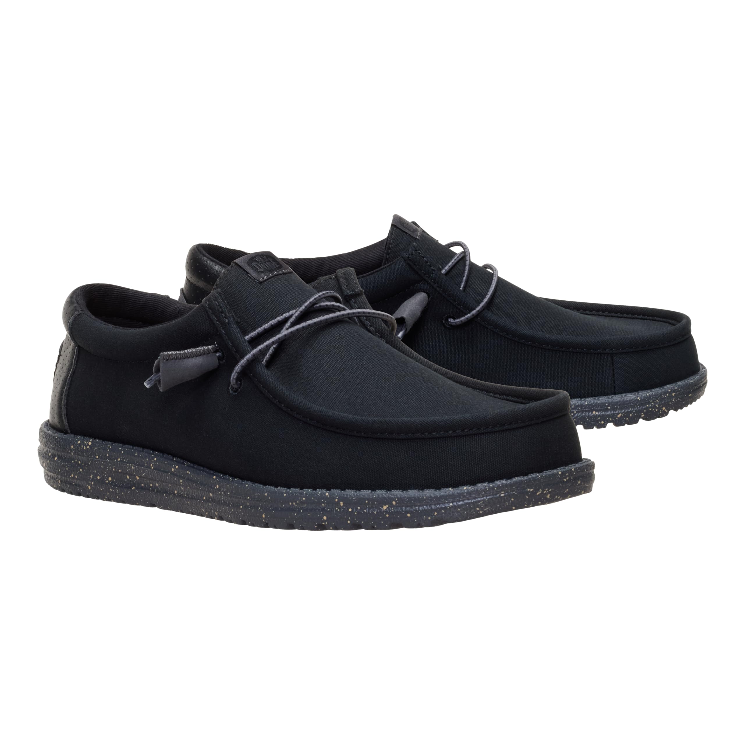 HEYDUDE Wally Hex Black/Black Size 12, Men’s Shoes, Slip-on Loafers, Comfortable & Light-Weight