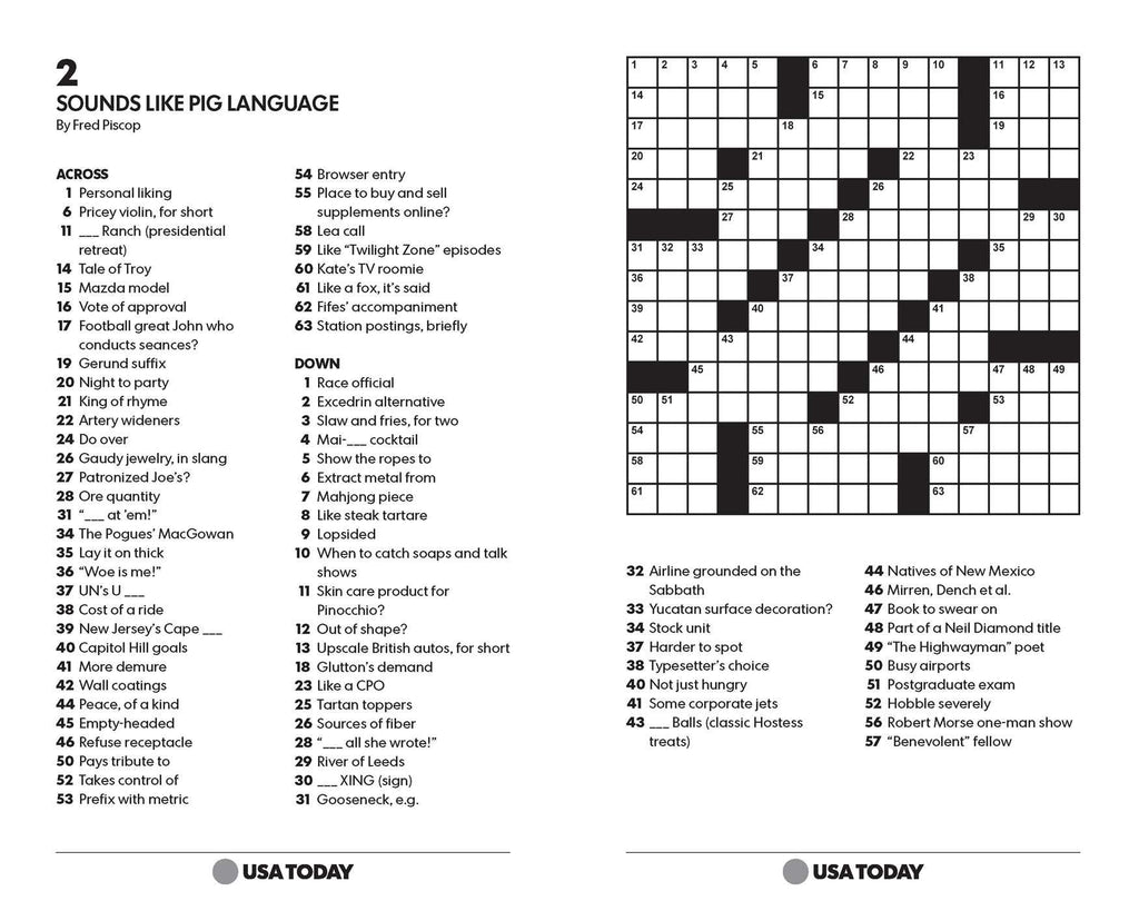 USA TODAY Crossword Super Challenge: 200 Puzzles (USA Today Puzzles) (Volume 25)