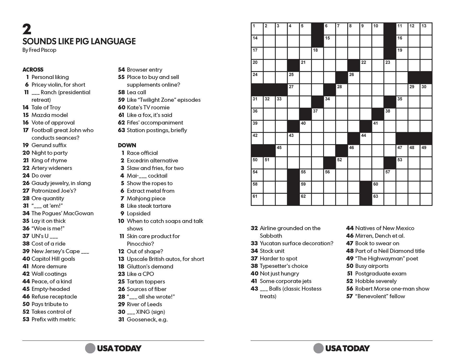 USA TODAY Crossword Super Challenge: 200 Puzzles (USA Today Puzzles) (Volume 25)