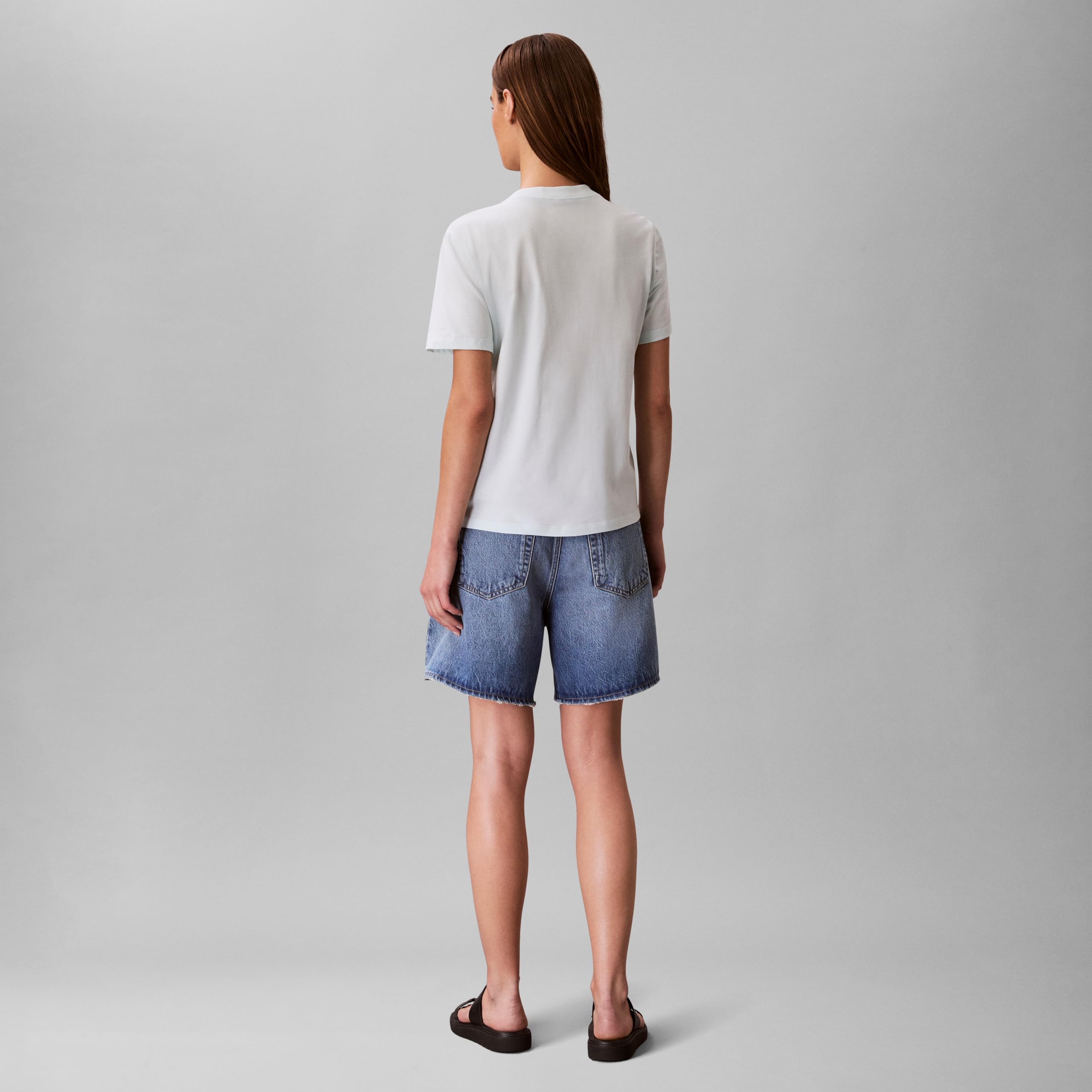 Calvin Klein Women's Monogram Logo Crewneck T-Shirt