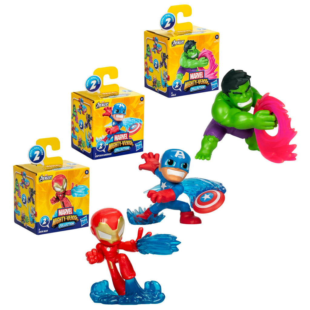 Marvel Avengers Mighty-Verse Collection Series 1 Multipack, Collectible 2.5-Inch-Scale (6 cm) Action Figure Set, Super Hero Toys, Kids Ages 4 and Up (Amazon Exclusive)