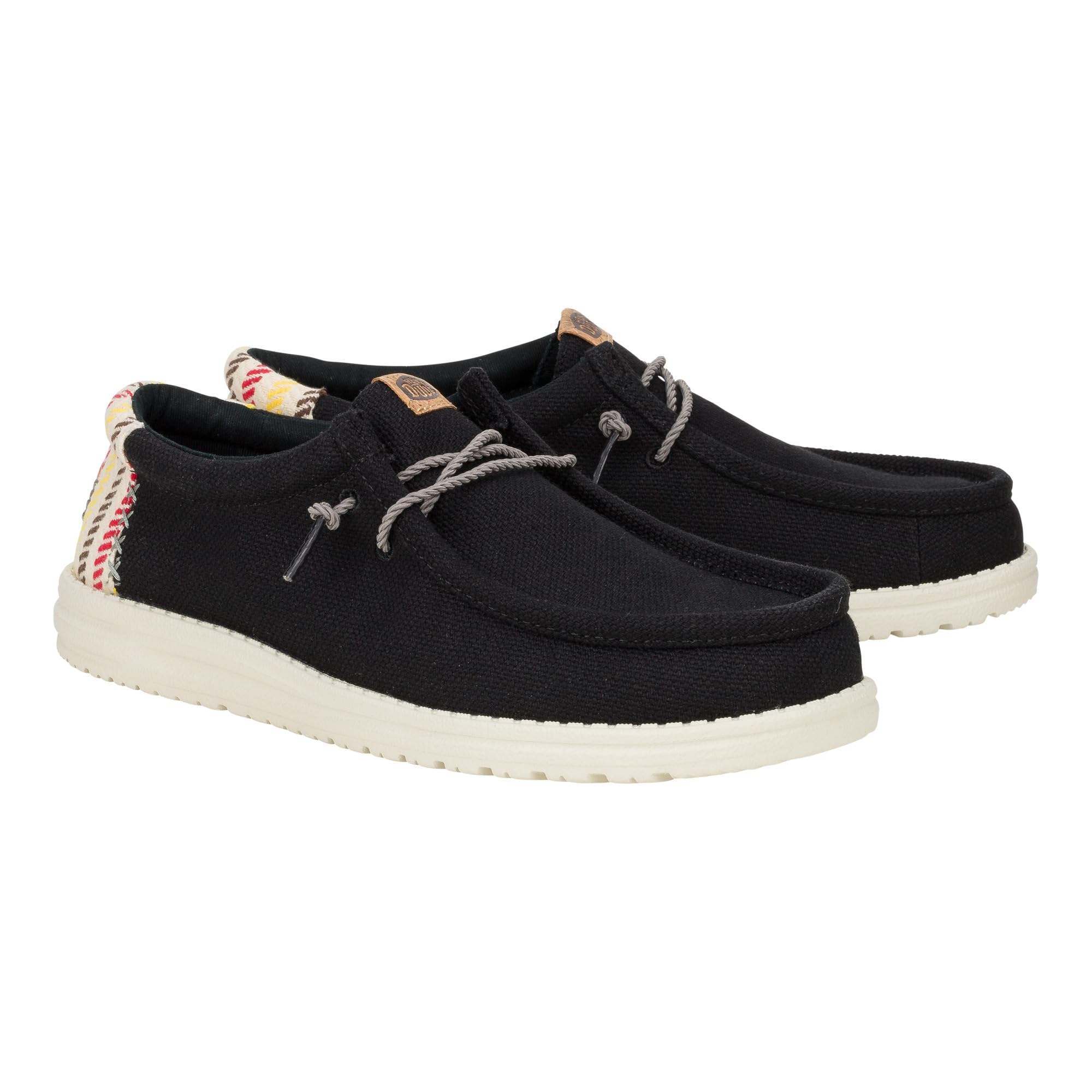 HEYDUDE Wally Resort, Mens Shoes, Men's Slip-on Loafers, Comfortable & Light-Weight Black/Multi