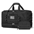 ETRONIK Travel Bag for Men Women, Gym Bag & Tactical Duffle Bags for Travel, Carry on with Toiletry Bag and Shoe Compartment, Weekender Overnight Trip with Wet Pocket for Workout Medical, Black