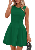 PRETTYGARDEN Summer Dresses for Women 2026 Elegant Classy Spring A Line Business Casual Work Graduation Cocktail Short Dress (Green,XX-Large)