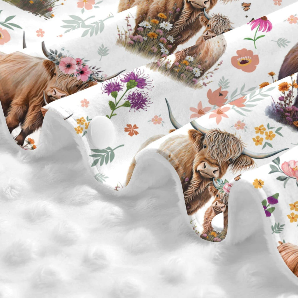 Highland Cow Baby Car Seat Canopy Cover Multi Use Nursing Cover for Newborn Car Seat Canopy Mom Nursing Breastfeeding Covers Newborn Shower Gifts
