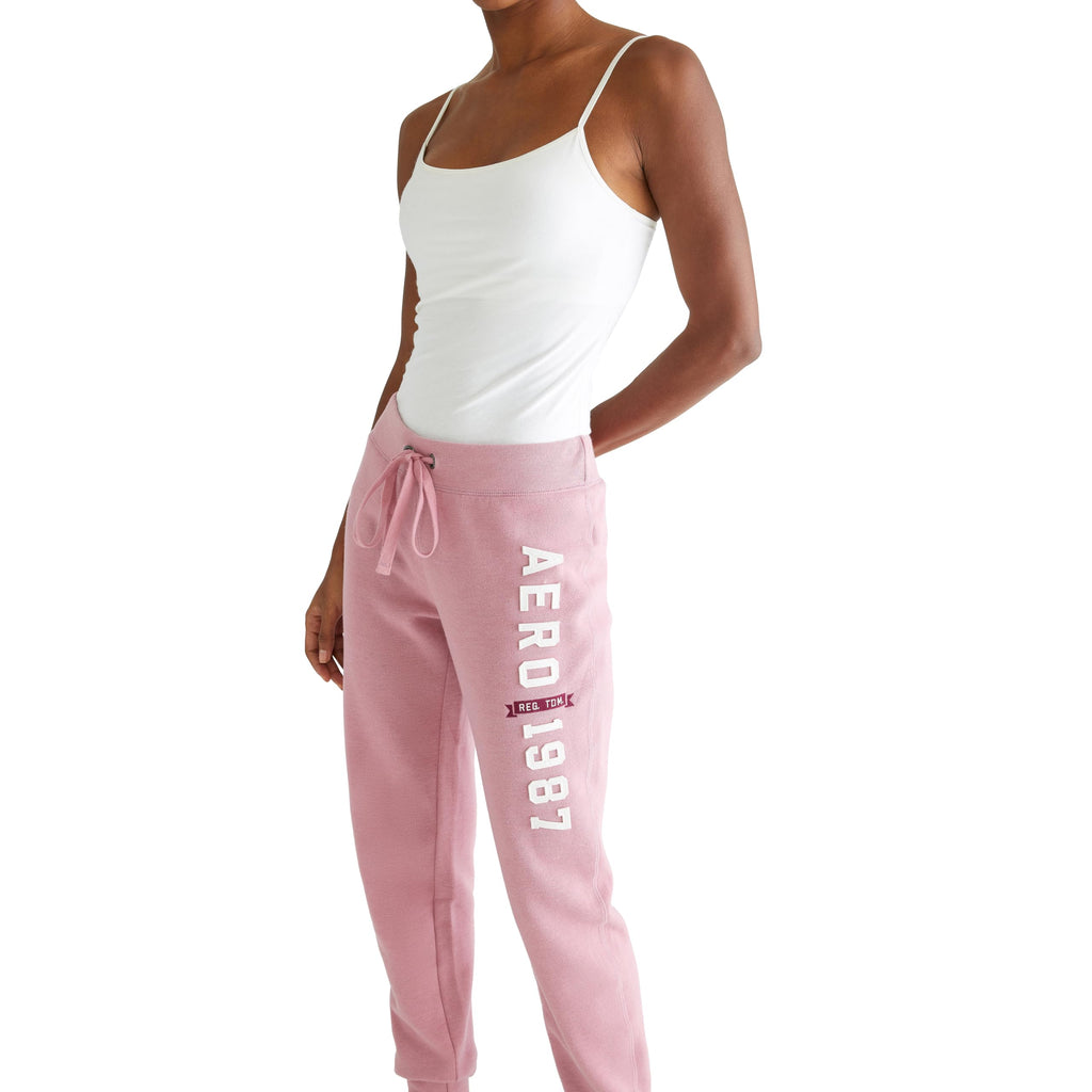 Aero Logo Cinch/Jogger Pant- Arches- 1987, Fox Glove, M