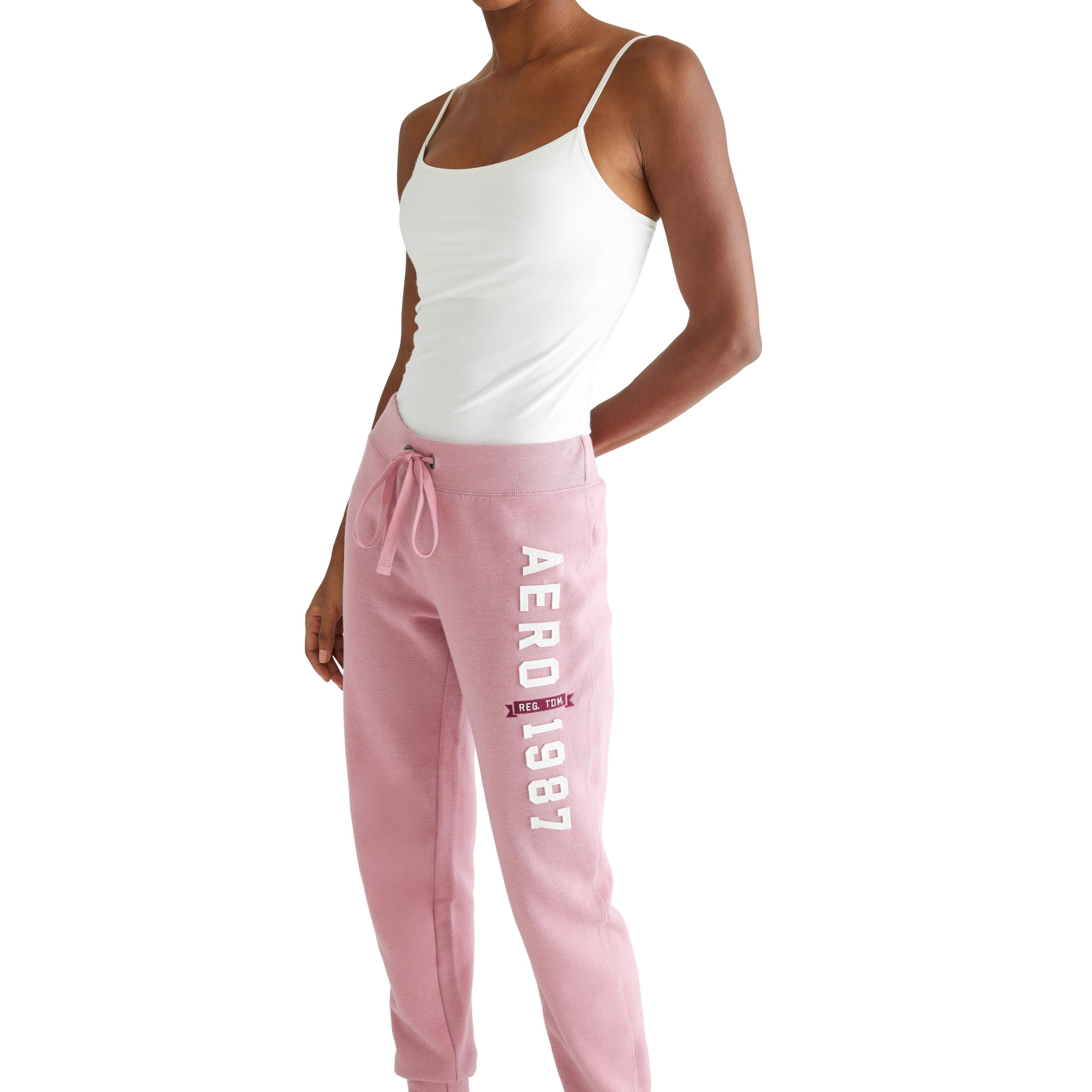 Aero Logo Cinch/Jogger Pant- Arches- 1987, Fox Glove, M