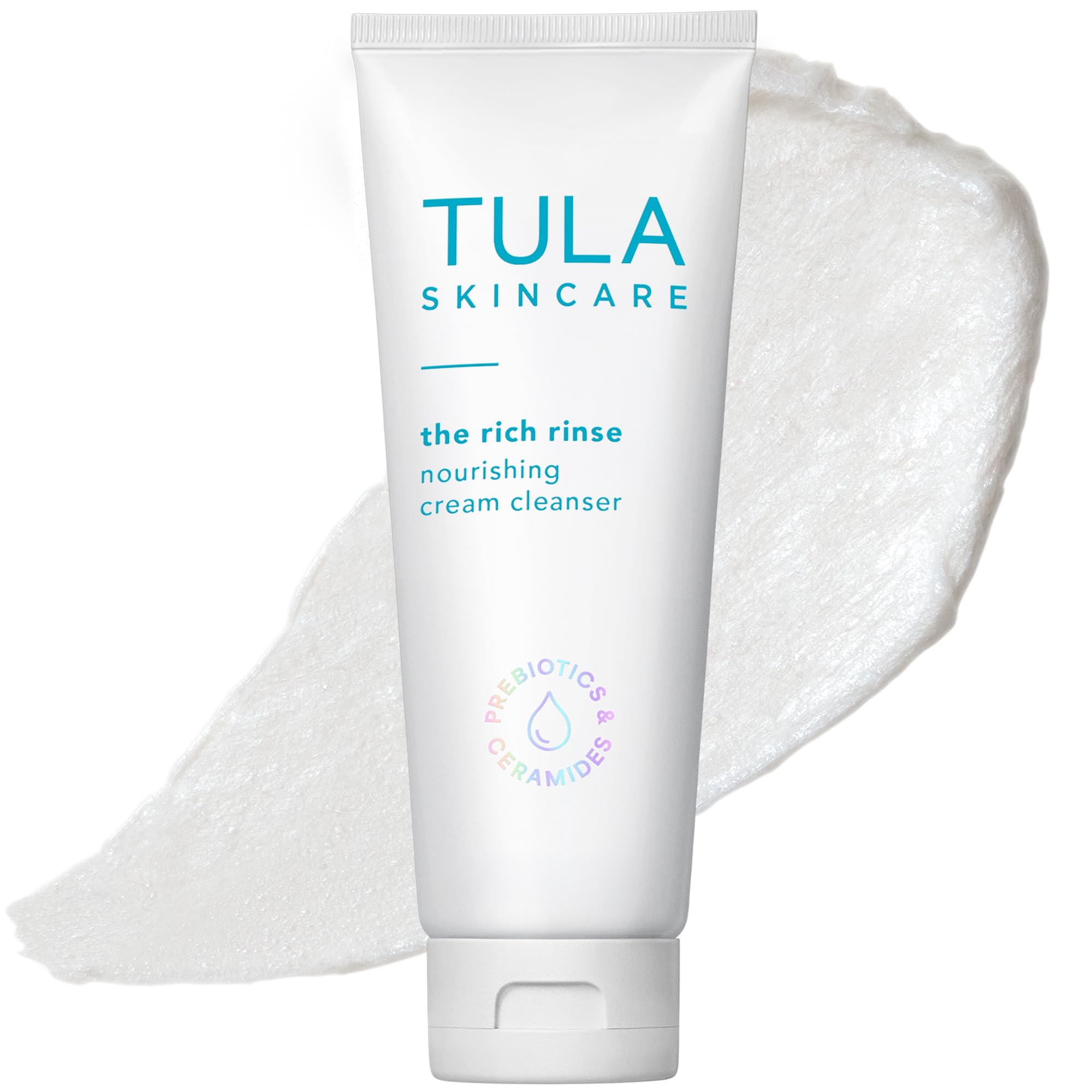 TULA Skincare Rich Rinse Cream-to-Foam Face Cleanser, Daily Wash for Pores & Skin Balance with Prebiotic Extracts, Antioxidants & Turmeric, Nourishing Formula, 6.7 FL OZ