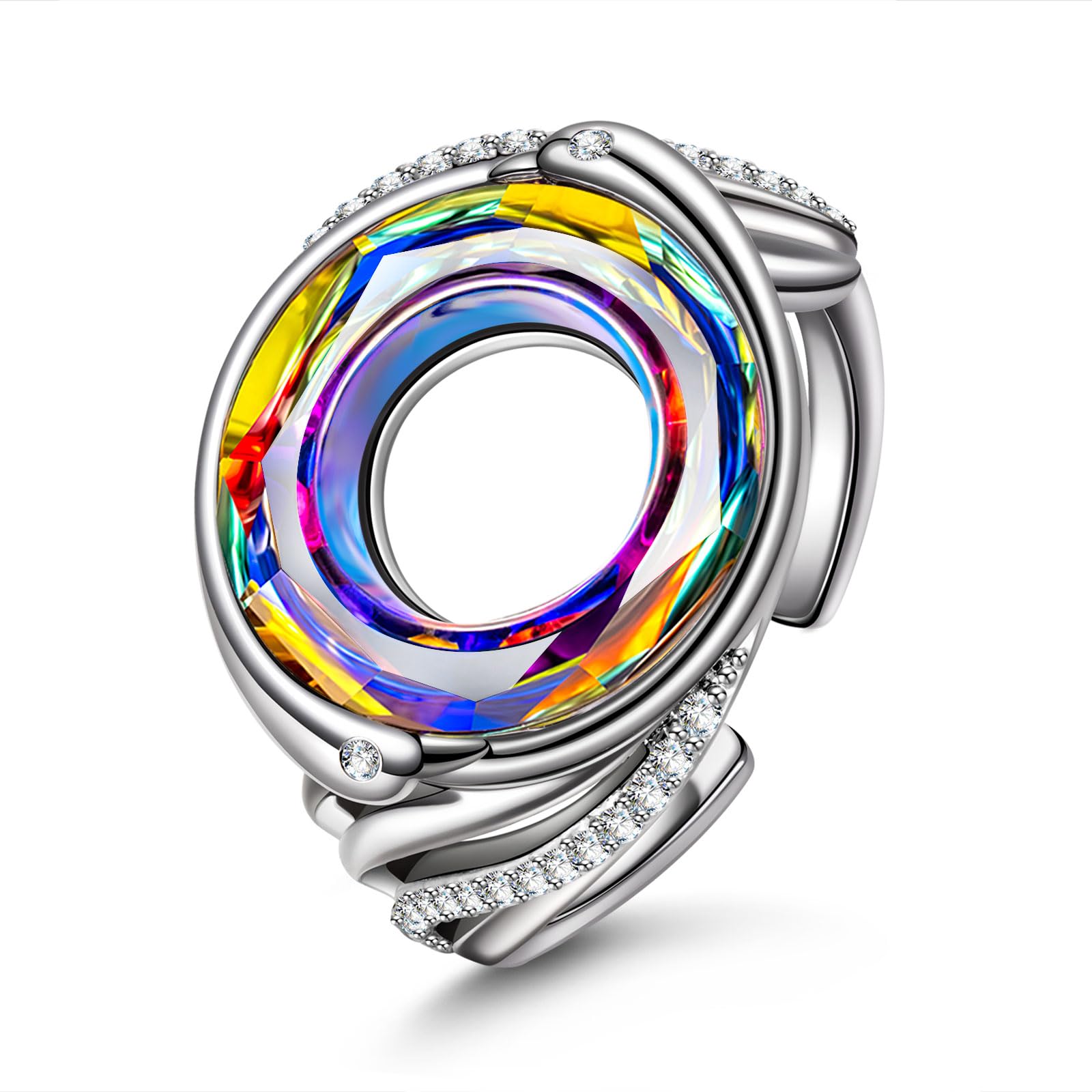 Kate Lynn Phoenix Rings for Women Adjustable Rings Crystal Jewelry, Birthday Gifts for Women Christmas Mothers Day Gifts for Mom Grandma Wife, Rise from the Ashes Jewelry