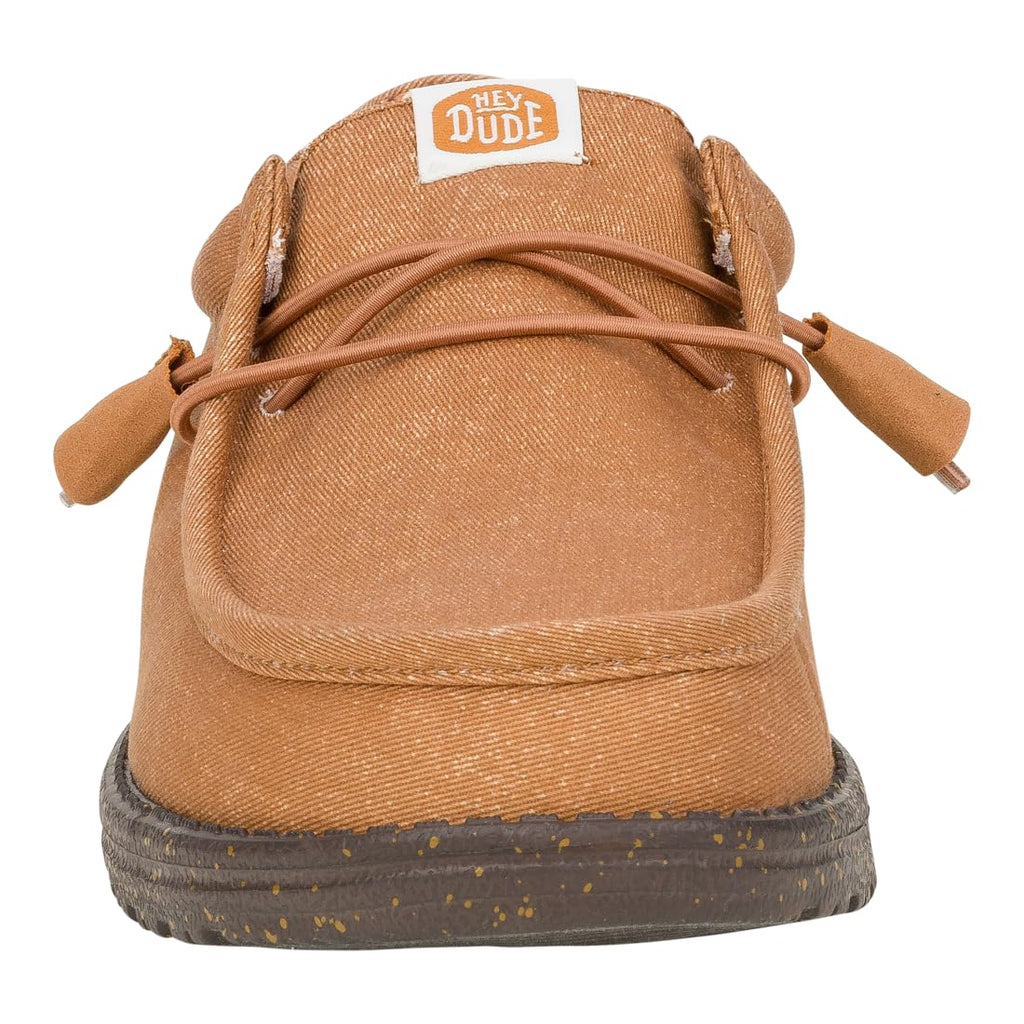 HEYDUDE Wally Stretch Canvas Nut Size 11, Men’s Shoes, Men's Slip-on Loafers, Comfortable & Light-Weight