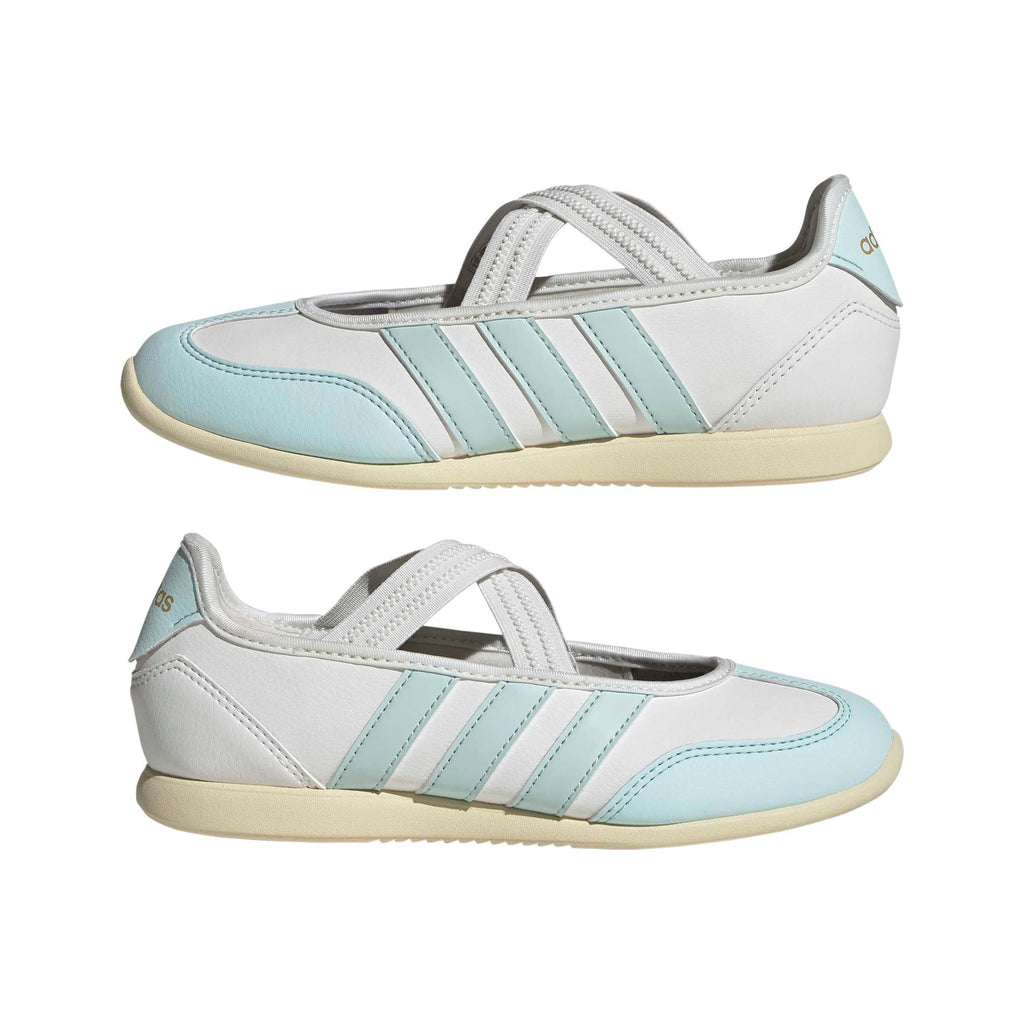 adidas Unisex-Kids Barreda Mary Jane J, White/Halo Mint/Warm Vanilla, 4