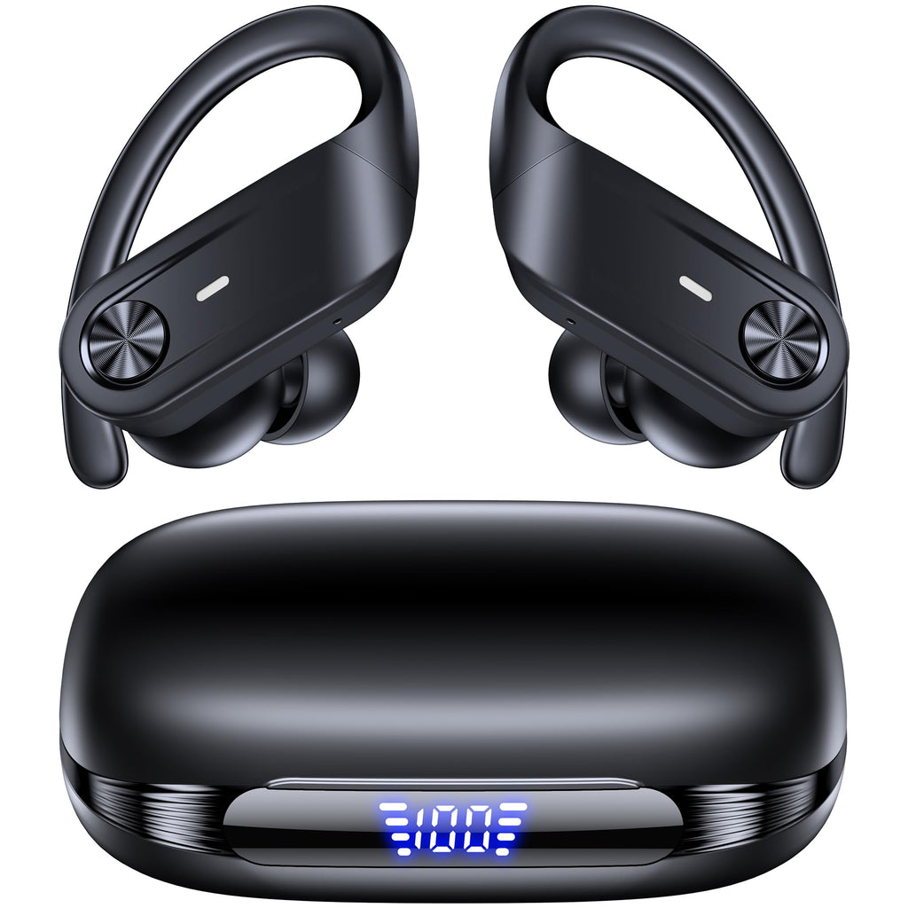TAGRY Hybrid Active Noise Cancelling Wireless Ear Buds 80 Hrs Playtime Hi-Res Stereo Quality Bluetooth Earbuds with Transparency Mode Headphones Bluetooth Earhooks ANC Earphones for Work