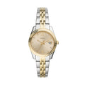 Fossil Women's Watch, Scarlette Quartz Stainless Steel Three-Hand Watch for Women, Color: Gold/Silver