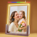JUOIFIP Mothers Day Gifts-Light Up Picture Frame 5x7 with Led Clor-Changing- Cute Photo Frame Gifts for Couple, Girl Friend or Family, Clear Acrylic Frames Fits Photos of 4 x 6 or 5 x 7 In (Vertical) , Lovely Lamp Decor