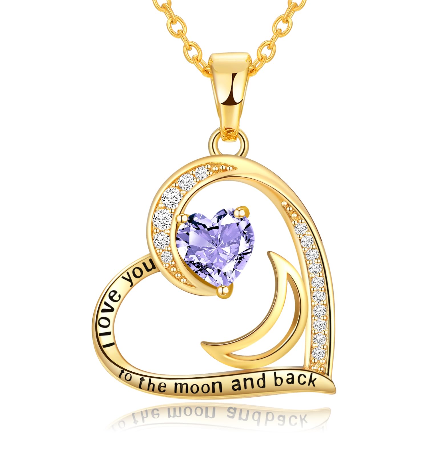 lobci Gold Necklace for Women June Birthstone Necklace for Women June Alexandrite Necklaces for Girlfriend Gold Necklaces for Mom(G-Jun-Alexandrite)