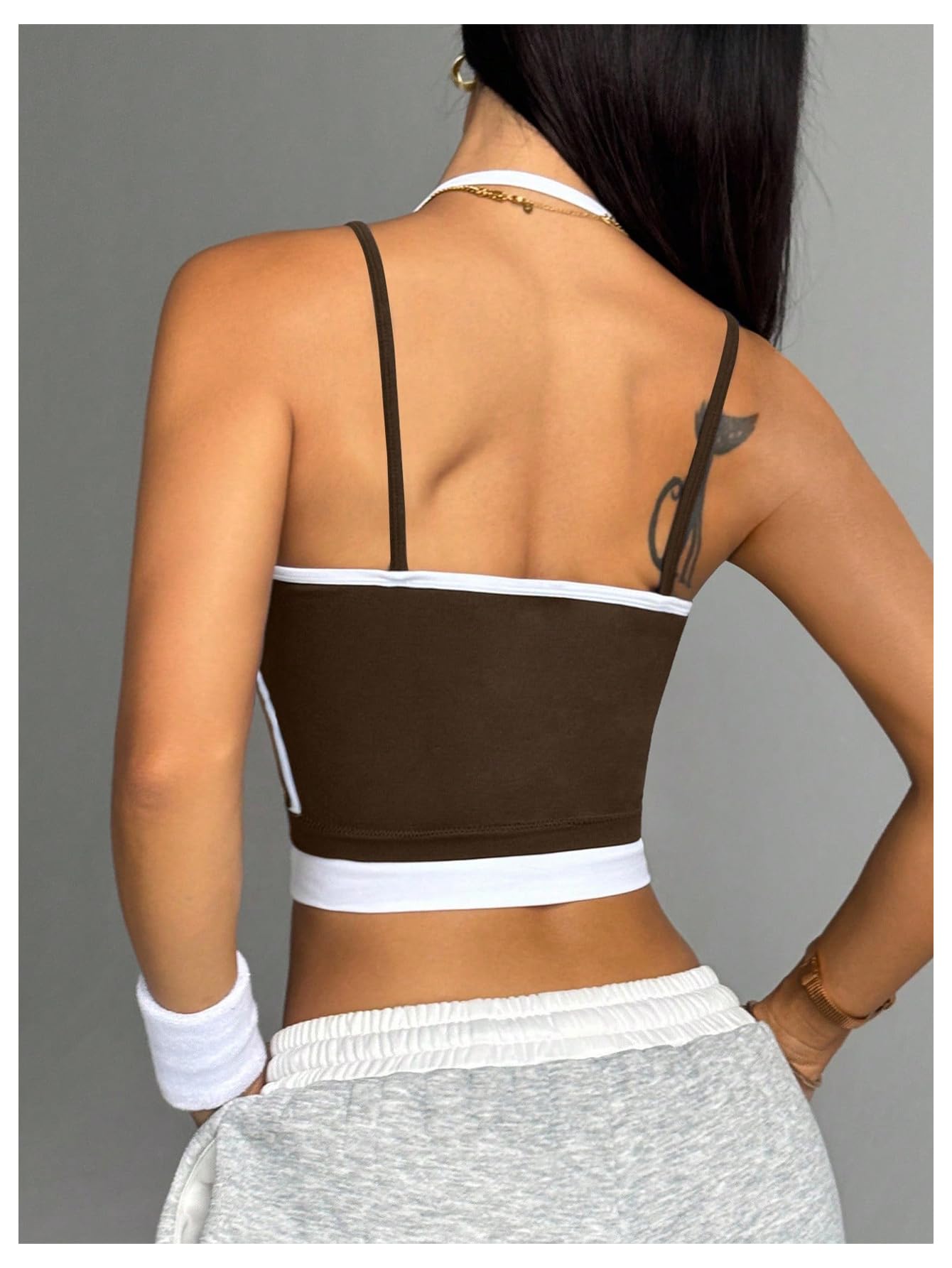 SweatyRocks Women's Workout Athletic Tops Yoga Running Gym Crop Shirts
