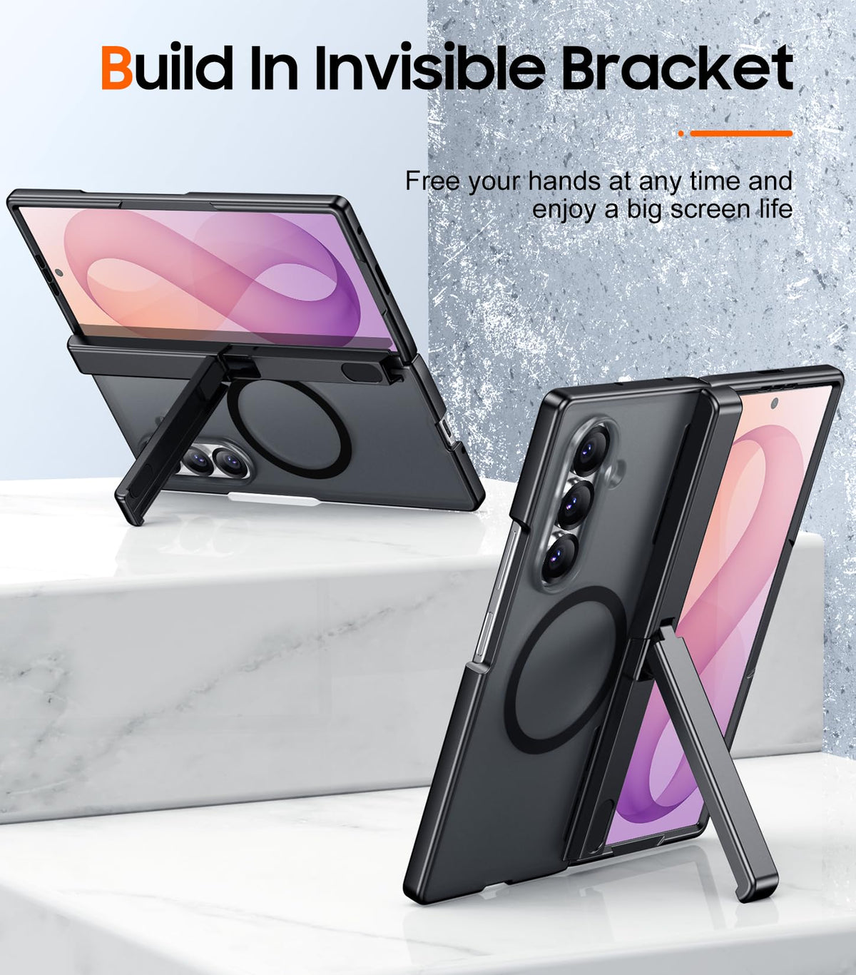 SPIDERCASE Magnetic for Samsung Galaxy Z Fold 8 Ultra Case, Black