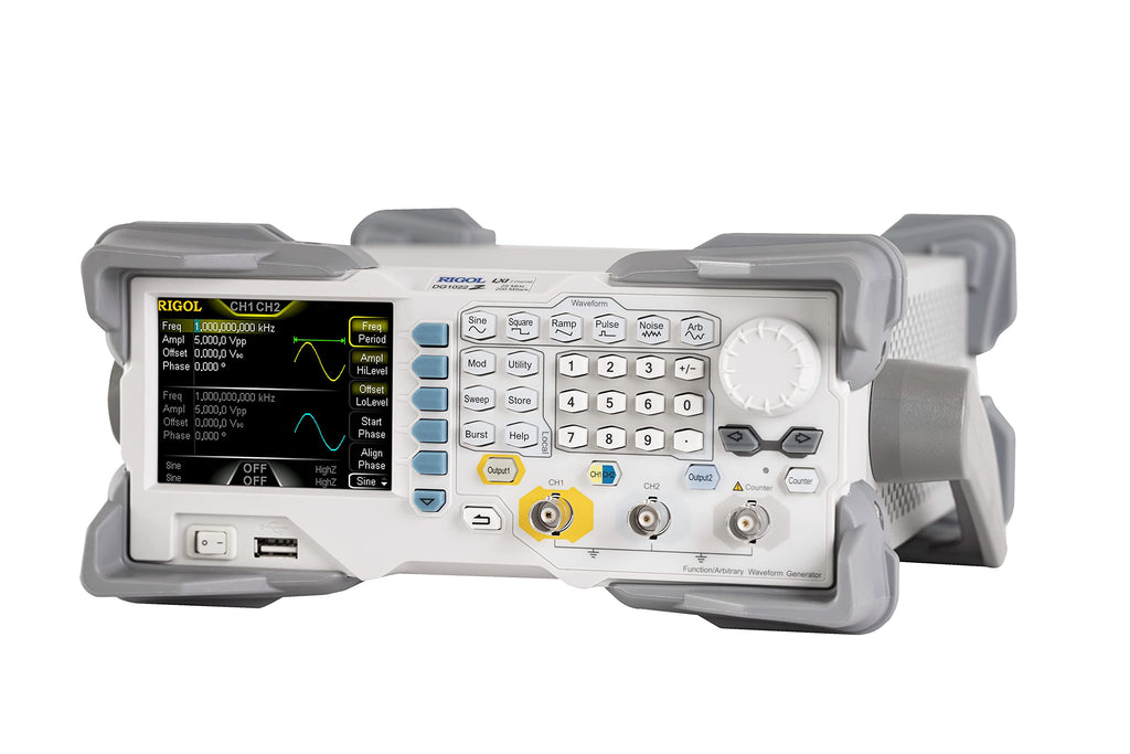Rigol DG1022Z Function/Arbitrary Waveform Generator 25MHz,2 Channels,14 bit Vertical Resolution,2Mpts Arbitrary Wave Length