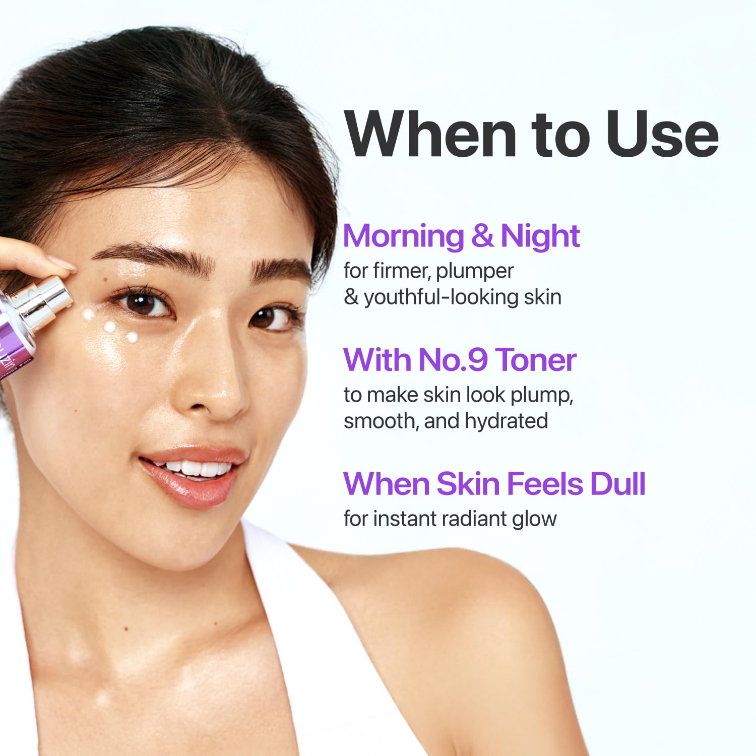 numbuzin No.9 NAD+ BIO Lifting Serum for Glow, Firming & Wrinkles, Peptide Facial Serum for Sagging Skin, Fine Lines & Elasticity, Hydrating & Tightening Formula, Korean Skincare 1.69 fl oz