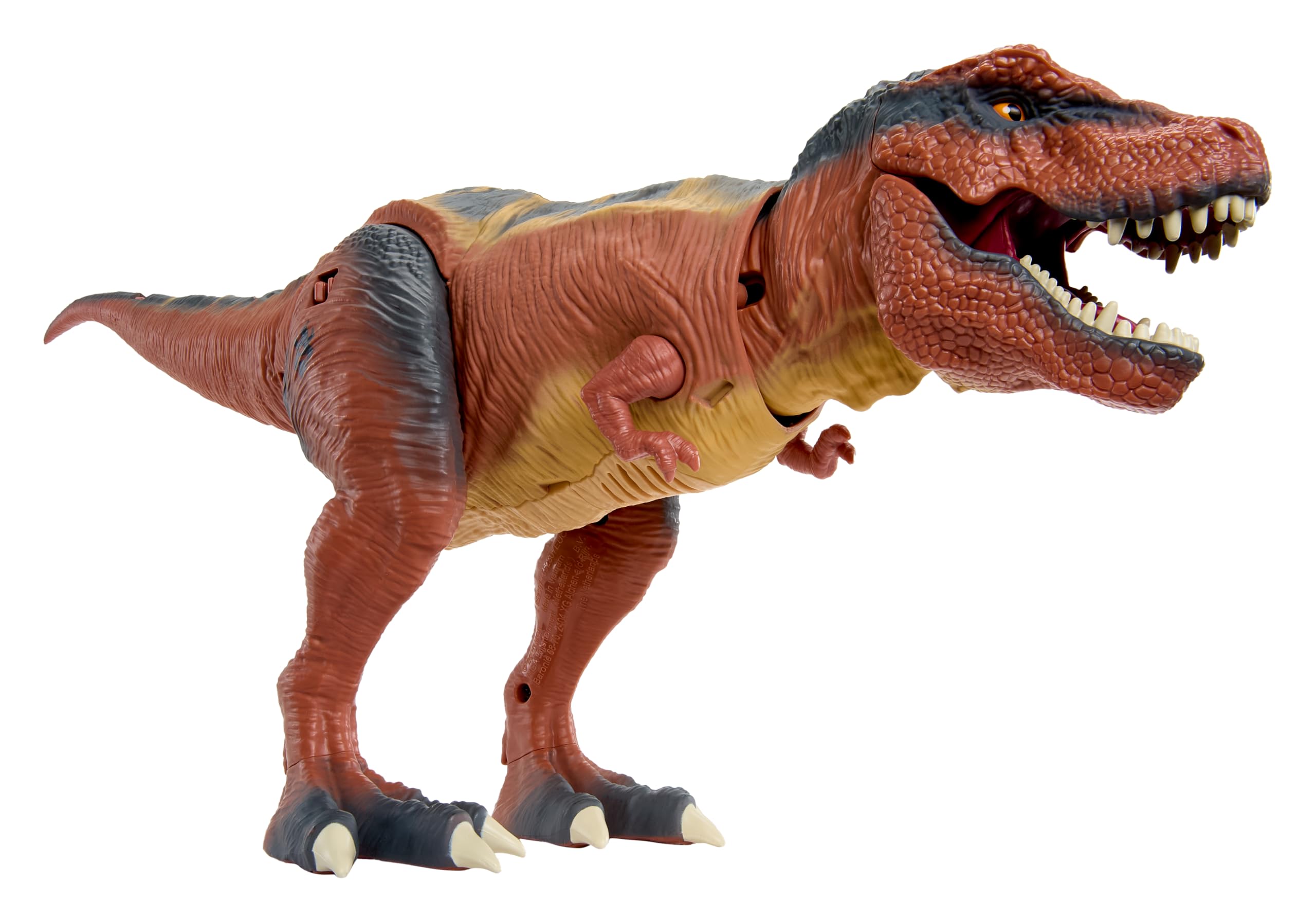 Armorsaurs Armor-Up T-Rex Dinosaur Ajax Toy Figure with 7 Removable Armor Pieces, Tail-Triggered Chomp, Pilot Pod Compatible, 8.7" Hx17.9 L, Kids, Boys, Girls, Ages 6+